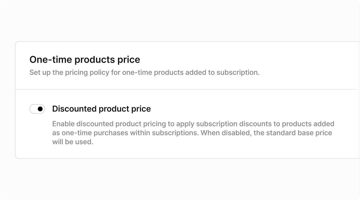 Product price policy